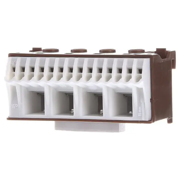 Блок фазных клемм 4x16мм2+14x4мм2 Hager - фото №1