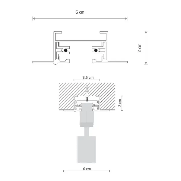 Шинопровід Nowodvorski 9012 Profile Recessed Track 1м IP20 білий - фото №1 Шинопровід Nowodvorski 9012 Profile Recessed Track 1м IP20 білий - фото №1