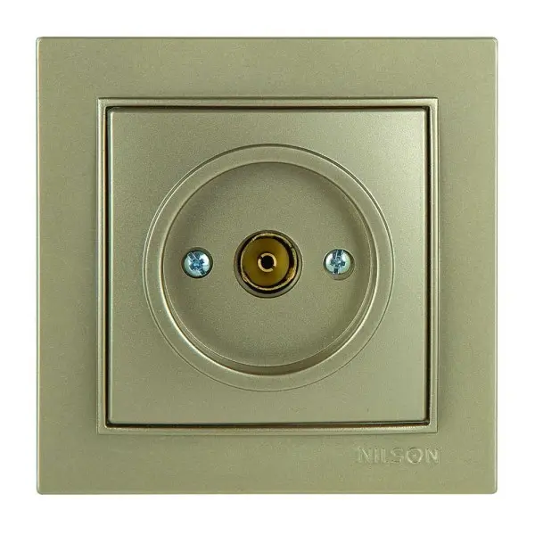 Розетка Nilson Thor золото TV кінцева ( 27151029 )