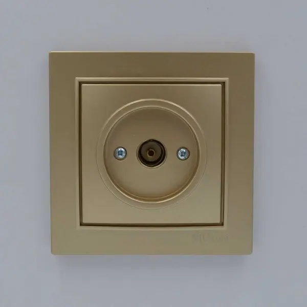 Розетка Nilson Thor золото TV кінцева ( 27151029 ) - фото №1