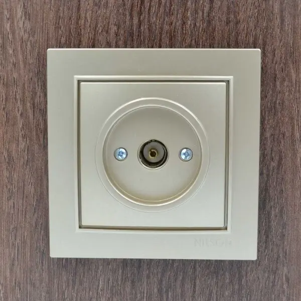 Розетка Nilson Thor золото TV кінцева ( 27151029 ) - фото №3