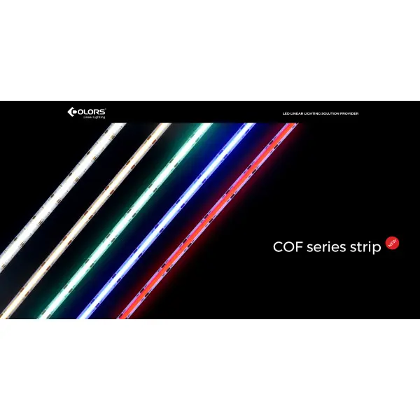 LED лента COLORS COB-24V-IP33 9W 610Lm 2700K 2,5м (DF7-24V-4mm-SW) - фото №4