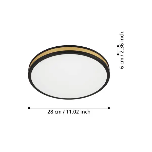 Потолочный светильник Eglo 99406 Pescaito LED 1x12W 3000K 1350Lm IP20 черный - фото №4