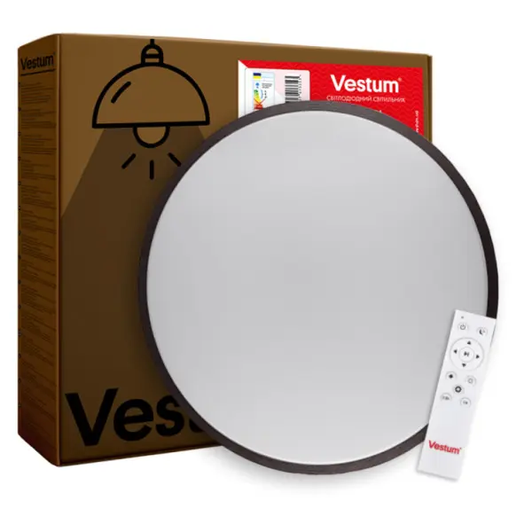 Матовий світильник Vestum RING 60Вт 395x60мм 3000К-6500К бронза - фото №2