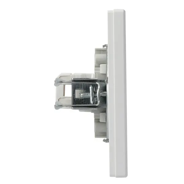 Розетка компьютерная RJ45 кат.6 UTP двойная белая Asfora, EPH4800121 - фото №2