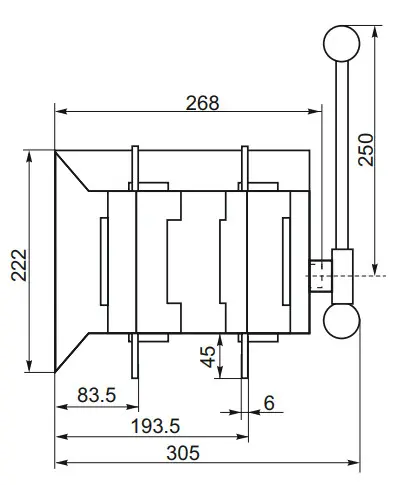 Устройство автоматического ввода резерва CNC YCS1-630А 4Р АС 415В (Б00043131) - фото №3