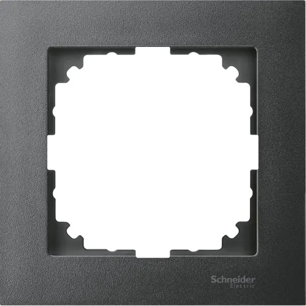 Одномісна рамка Schneider Electric M-PURE MTN4010-3614 антрацит