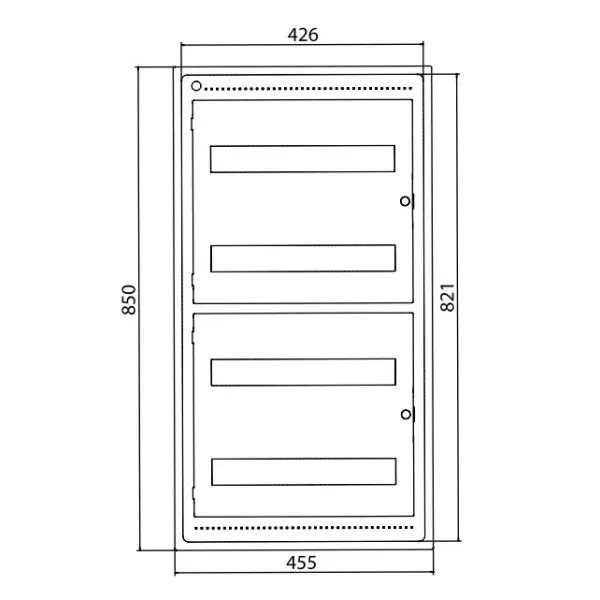 Щит вбудований 72 мод. з дверцятами RAL9016 Ram Base, DKC - фото №1