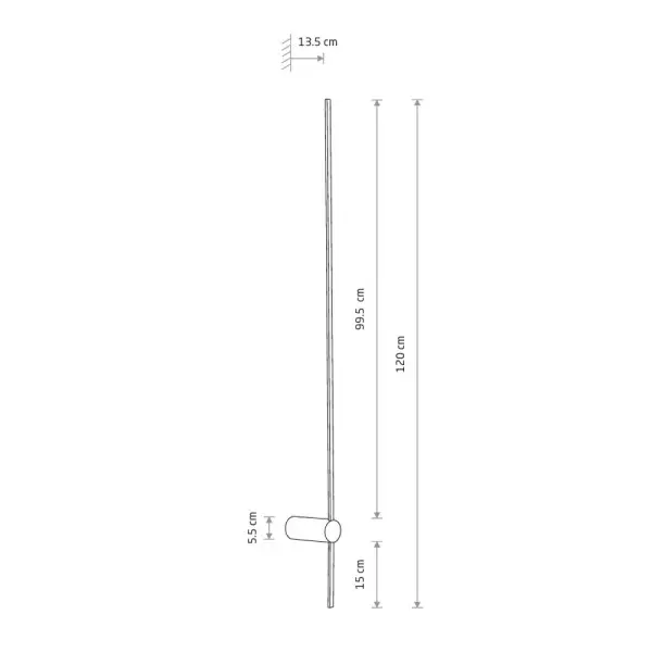 Бра, настенный светильник Nowodvorski 10854 Saber L LED 1x16W 4000K 570Lm IP20 черный - фото №1 Бра, настенный светильник Nowodvorski 10854 Saber L LED 1x16W 4000K 570Lm IP20 черный - фото №1