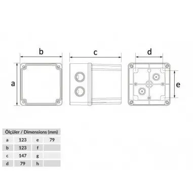 Термопластиковая коробка Bemis BB2-0531-0063 ABS 120x120x140 IP44 (5.1.1.98539) - фото №1