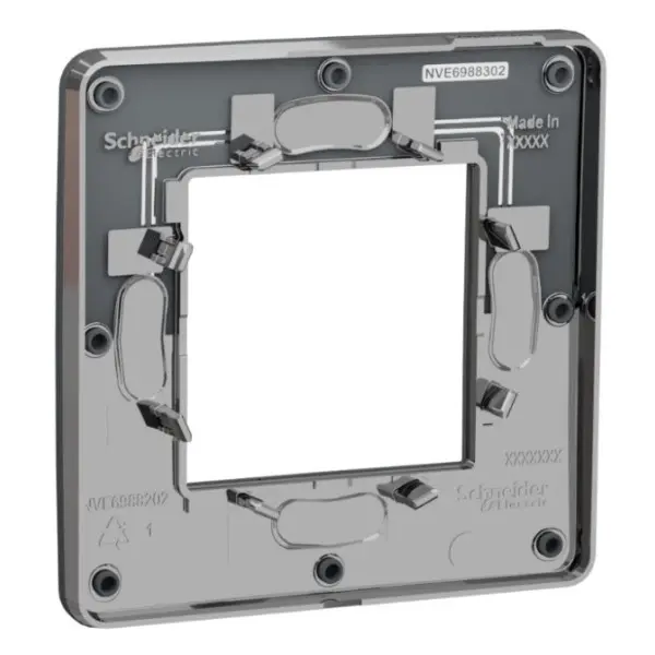 Однопостовая рамка Schneider Electric NU280222 (дымчато-серый/антрацит) - фото №2 Однопостовая рамка Schneider Electric NU280222 (дымчато-серый/антрацит) - фото №2