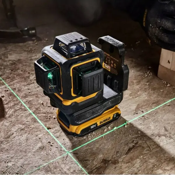 Линейный лазерный уровень DeWALT DCLE34031D1 XR Li-Ion 18 В с зеленым лучом - фото №4