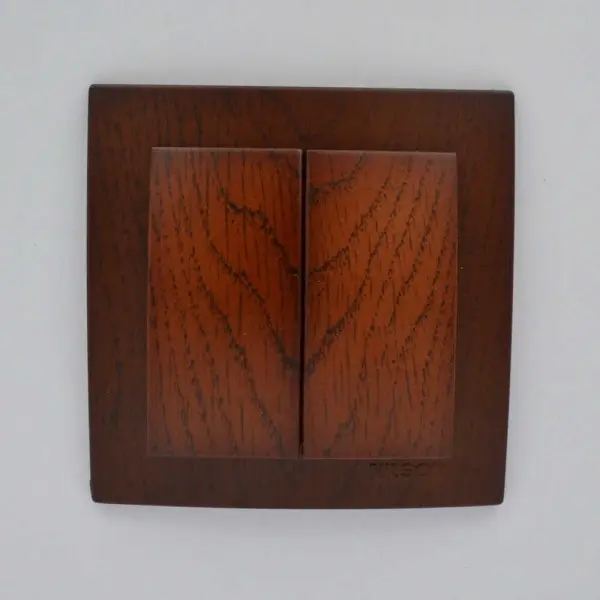 Вимикач Nilson Touran горіх 2кл ( 24271003 ) - фото №1