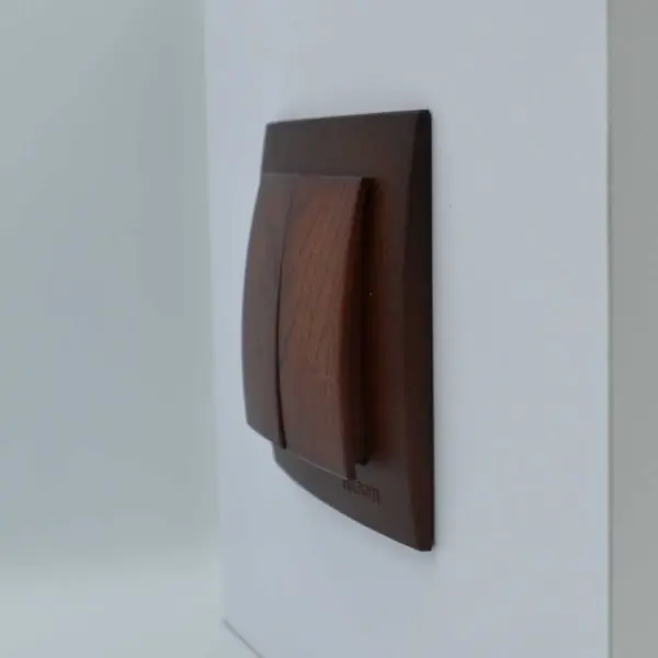 Вимикач Nilson Touran горіх 2кл ( 24271003 ) - фото №2