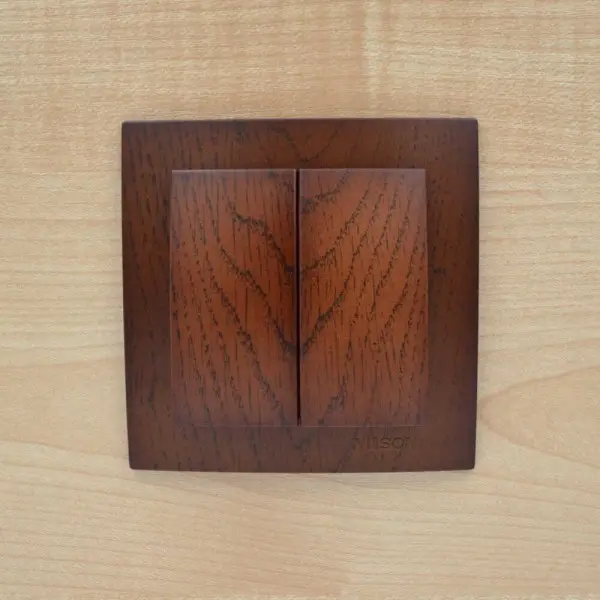 Вимикач Nilson Touran горіх 2кл ( 24271003 ) - фото №3