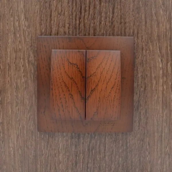 Вимикач Nilson Touran горіх 2кл ( 24271003 ) - фото №4