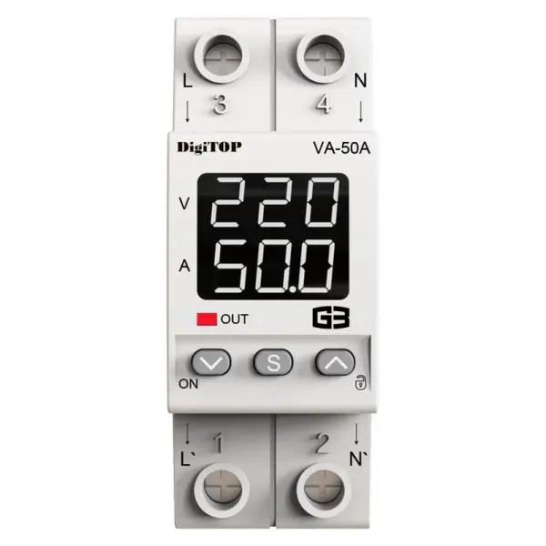 Реле напряжения DigiTOP VA-50A M2W - фото №1