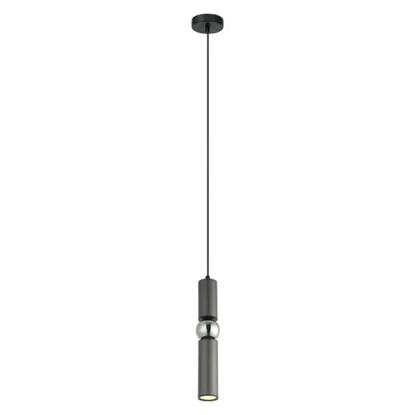 Подвесной светильник, люстра Italux PND-14290-1-GR Isidora GU10 1x25W IP20 серый - фото №2 Подвесной светильник, люстра Italux PND-14290-1-GR Isidora GU10 1x25W IP20 серый - фото №2