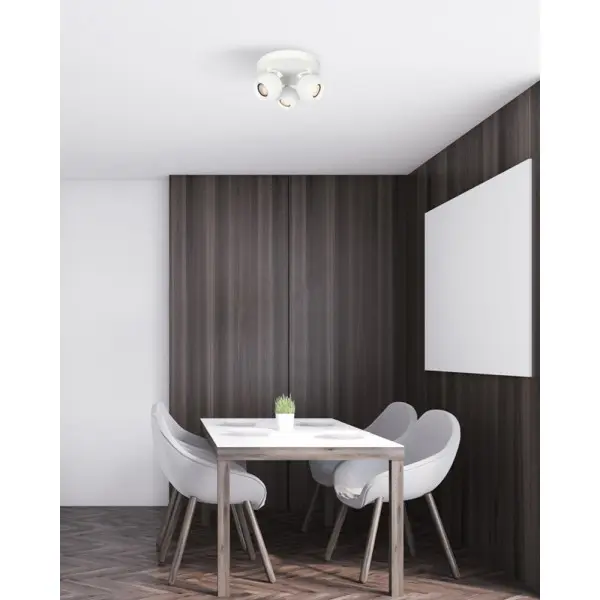 Спот Italux SPL-45379-3R-WH Lafin GU10 3x10W IP20 Wh - фото №1