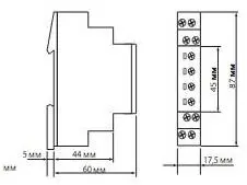 Реле контролю струму 1С 1Р 5А 16-240В AC/DC, Schrack - фото №2 Реле контролю струму 1С 1Р 5А 16-240В AC/DC, Schrack - фото №2
