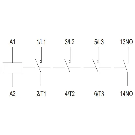 Миниконтактор NOARK Ex9CS12 10 3Р 12A 380В AC 1NO (101066) - фото №2