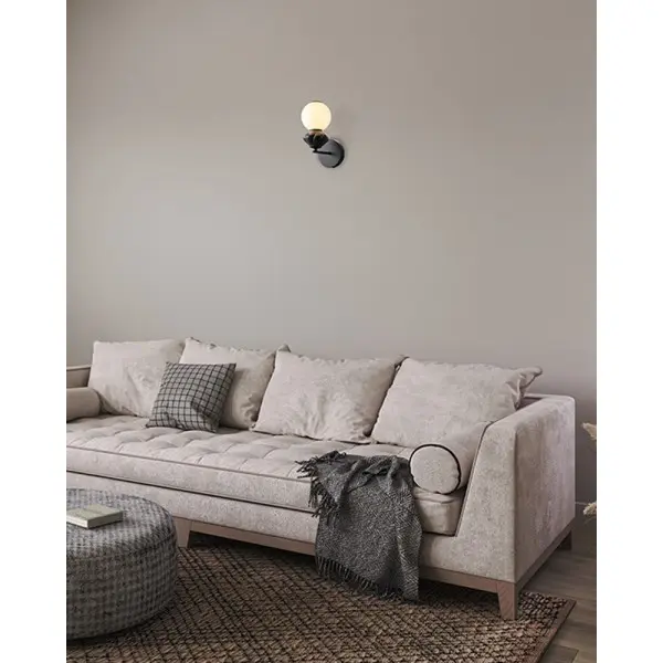 Бра, настенный светильник Italux WL-94921-1B-BK Balos LED 1x5W 3000K 550Lm IP20 черный - фото №1