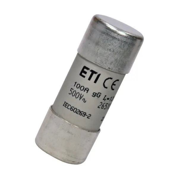 Запобіжник ETI CH22x58 gG 100A/500В (2651050)