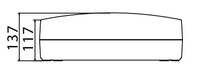 Щит настінний 54 мод. з дверцятами RAL9001 Ram Base, DKC - фото №2