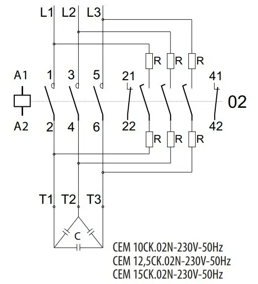 Контактор ETI 004643816 CEM CK 10.02N (10 кВАр 400-440V) - фото №1 Контактор ETI 004643816 CEM CK 10.02N (10 кВАр 400-440V) - фото №1
