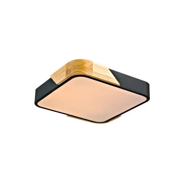 Потолочный светильник Italux PLF-13187-BK-WO Santer LED 1x24W 3000K 2400Lm IP20 черный - фото №2