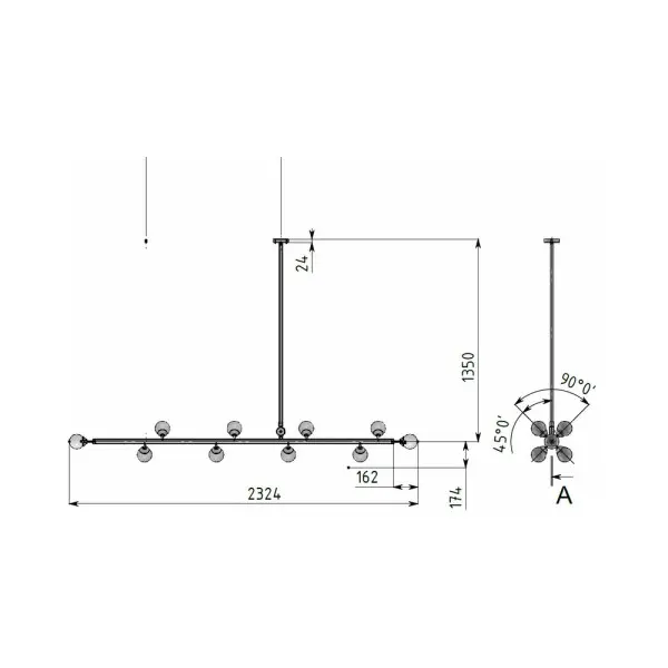 Люстра Pikart 15380-1 Big Bubbles G9 17x60W IP20 - фото №2