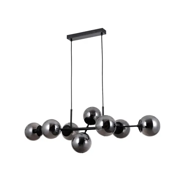 Подвесной светильник, люстра Italux PND-1098-8-BL Molite E14 8x5W IP20 графитовый