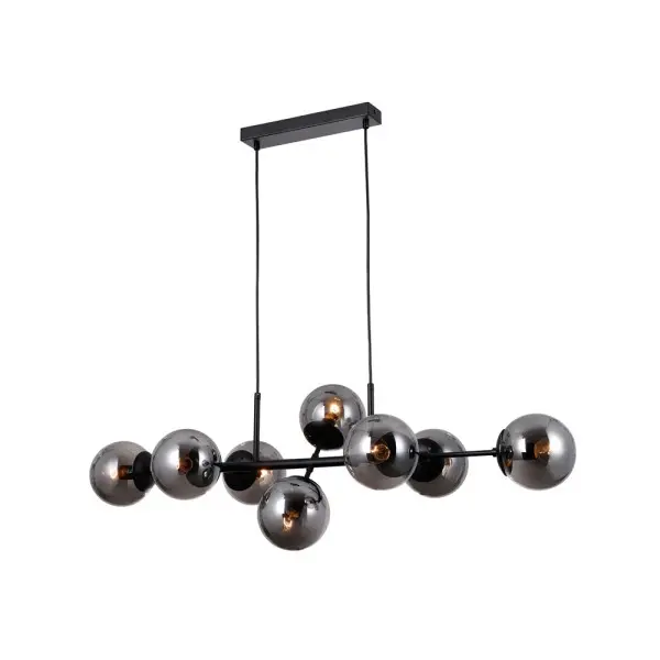 Подвесной светильник, люстра Italux PND-1098-8-BL Molite E14 8x5W IP20 графитовый - фото №2