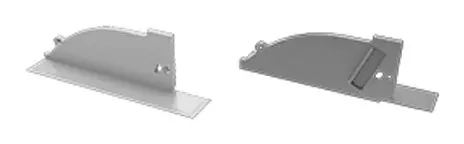 Заглушка Lumines для типу TOPO з отвором ліва срібло