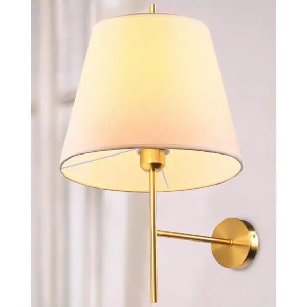 Бра, настінний світильник Goldlux 325495 Elena E27 1x20W IP20 білий - фото №1