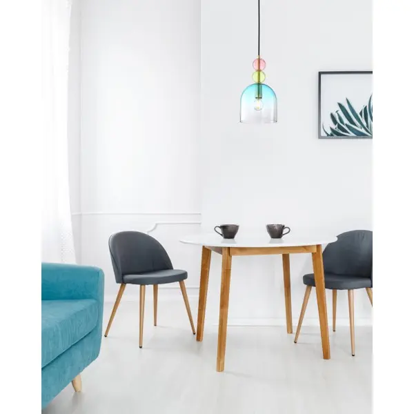 Подвесной светильник, люстра Italux PND-37462A-MC-GD Manso E14 1x40W IP20 разноцветный - фото №1 Подвесной светильник, люстра Italux PND-37462A-MC-GD Manso E14 1x40W IP20 разноцветный - фото №1