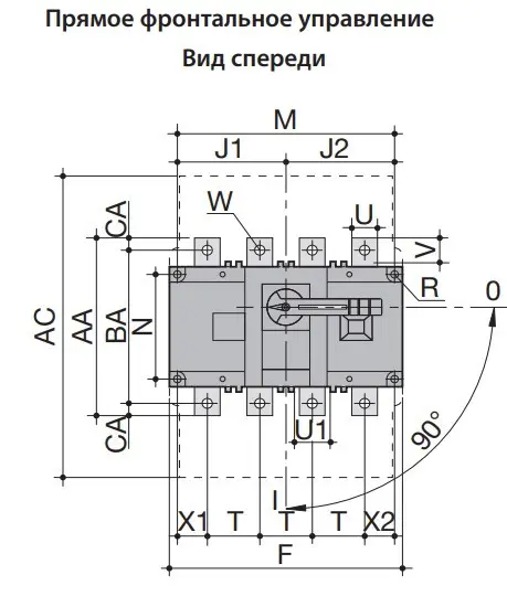 Выключатель нагрузки ETI 004661450 LBS 3P 160 («1-0» 160А) - фото №2 Выключатель нагрузки ETI 004661450 LBS 3P 160 («1-0» 160А) - фото №2