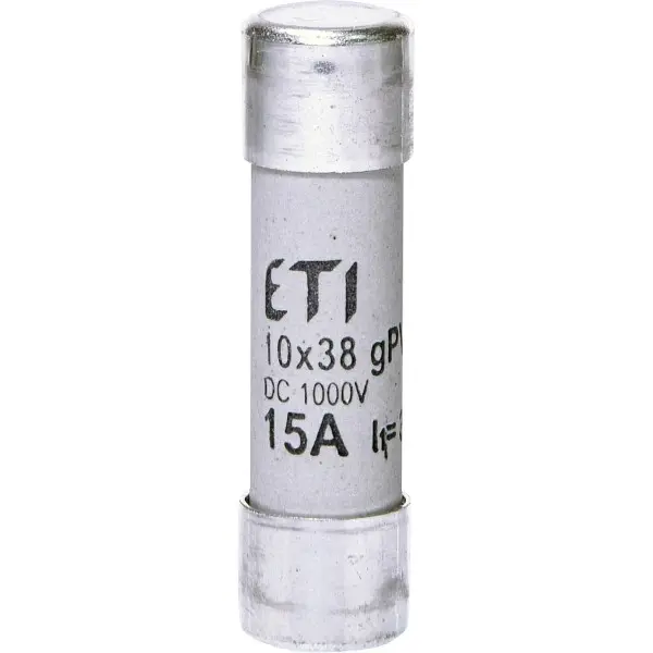 Предохранитель ETI 002625080 CH 10x38 gPV 15A 1000V (30kA) Предохранитель ETI 002625080 CH 10x38 gPV 15A 1000V (30kA)