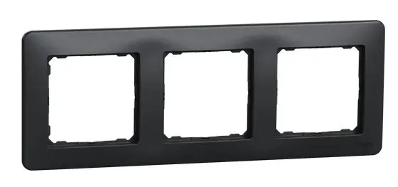 Трехпостовая рамка Schneider Electric Sedna Design черная SDD314803