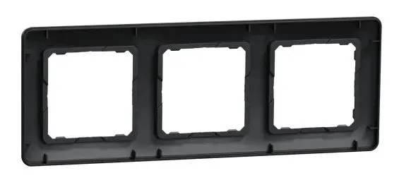 Трехпостовая рамка Schneider Electric Sedna Design черная SDD314803 - фото №3