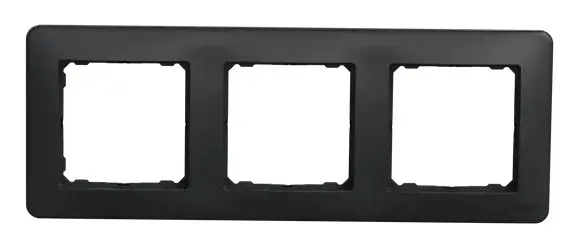 Трехпостовая рамка Schneider Electric Sedna Design черная SDD314803 - фото №4