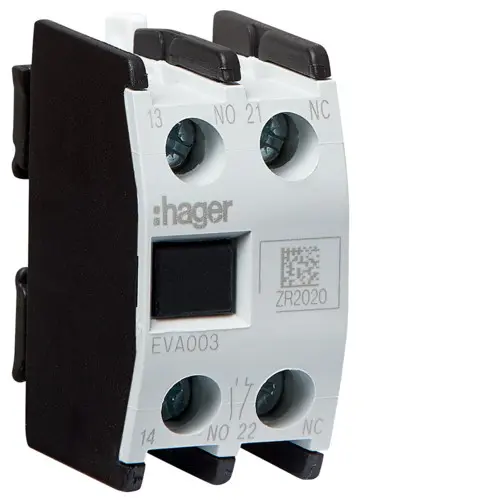 Додатковий контакт Hager EVA003 1НВ+1НЗ для EV040…EV170 EVN063…EVN200