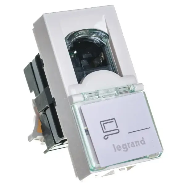 Розетка комп'ютерна Legrand Mosaic FTP Cat. 5e RJ 45 - фото №1 Розетка комп'ютерна Legrand Mosaic FTP Cat. 5e RJ 45 - фото №1