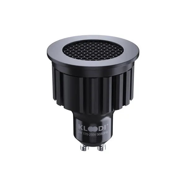 Світлодіодна лампочка Kloodi KDGU10-HC 5WCOB 2.7K 36D BK DIM GU10 450Lm IP20