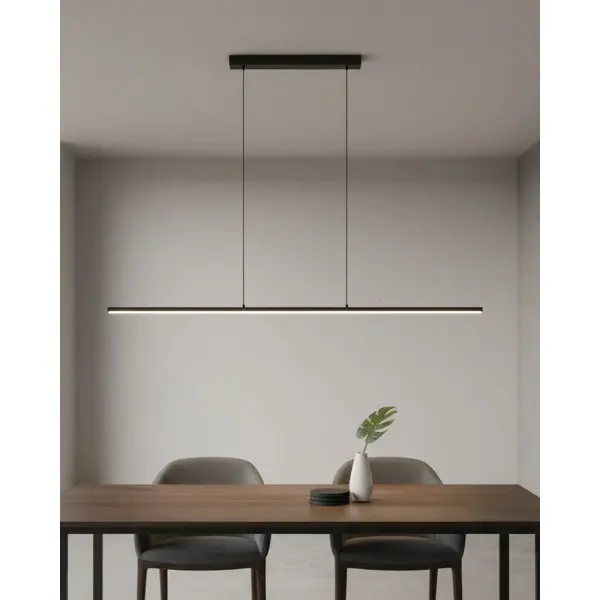 Подвесной светильник, люстра Azzardo AZ6097 Marlene LED 1x23W 3000K 1874Lm IP20 черный - фото №1