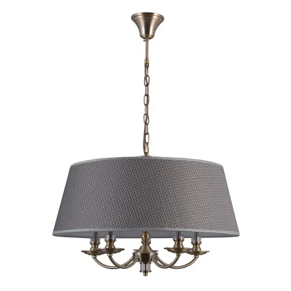 Подвесной светильник, люстра Italux PND-43272-5A Zanobi E14 5x40W IP20 серый