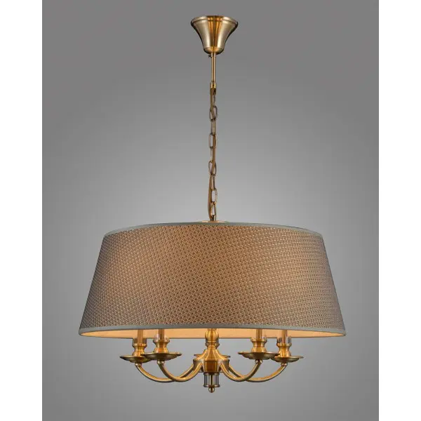 Подвесной светильник, люстра Italux PND-43272-5A Zanobi E14 5x40W IP20 серый - фото №1