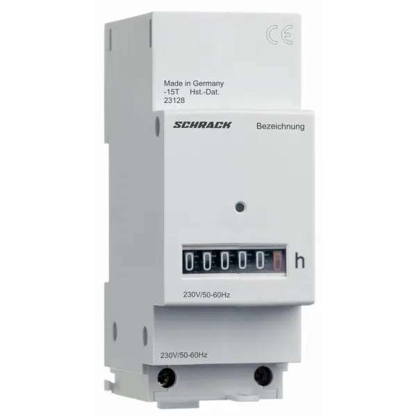 Модульный счетчик моточасов на DIN-рейку Schrack BZ326418A 220-240В AC
