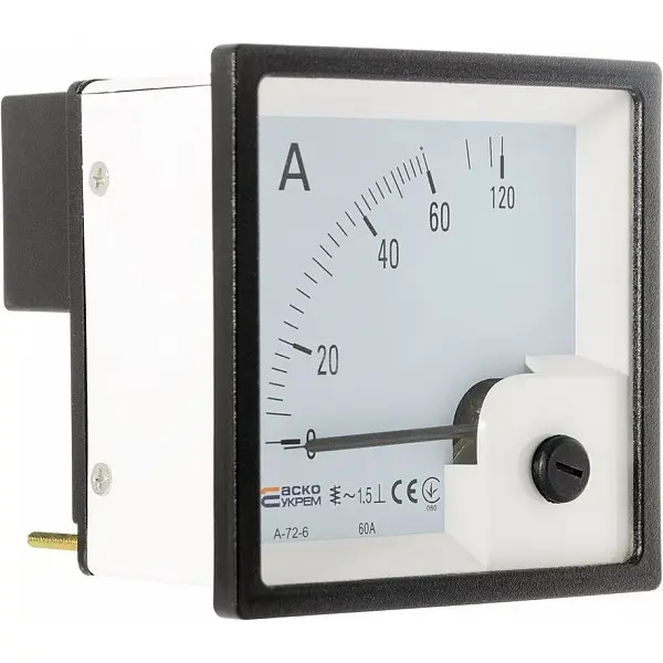 Амперметр прямого включення Аско-Укрем 60А АС 72х72мм (A-72-6) (A0190010062) - фото №3