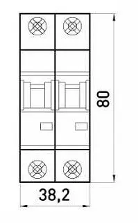 Модульный автоматический выключатель E.Next e.industrial.mcb.100.2.C50 2р 50А C (i0180017) - фото №1